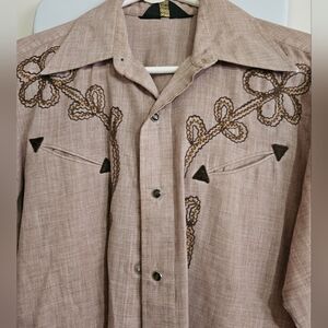 Men's Vintage Pearl Snap Western Shirt